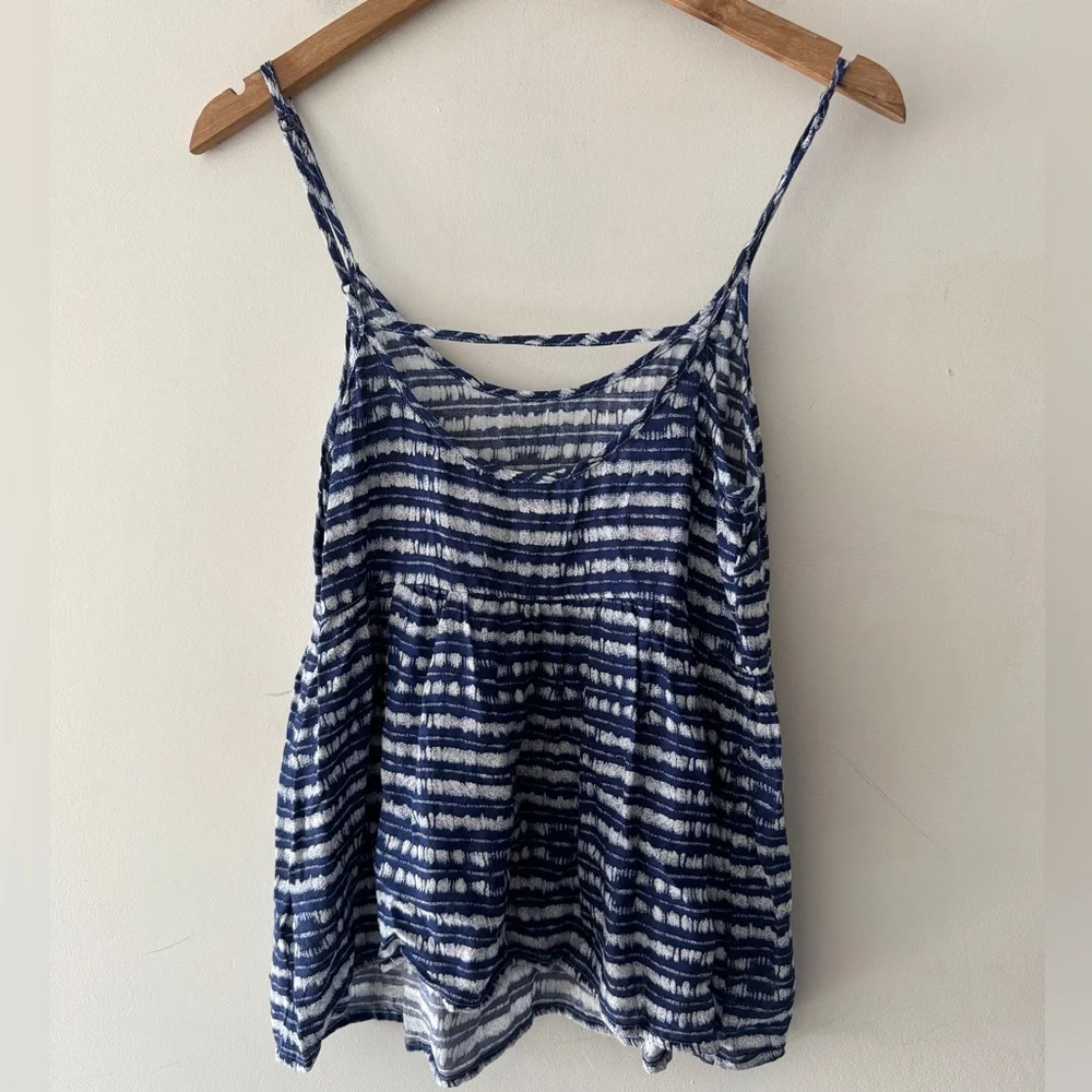 Roxy Juniors Blue‎ and White Stripe Summer Beach Dress Cover Up